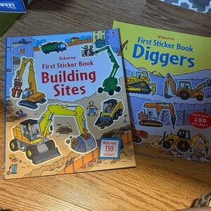 UsBorn Sticker Book Set - Building Sites & Diggers